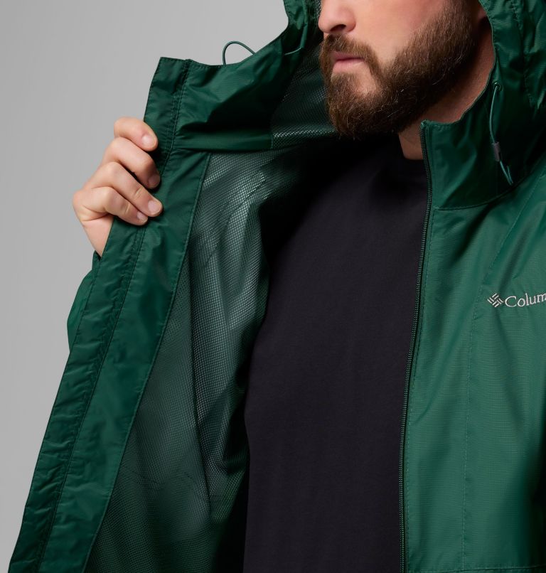Men's Glenbrook Bend Rain Jacket - Big, Color: Rain Forest, image 6