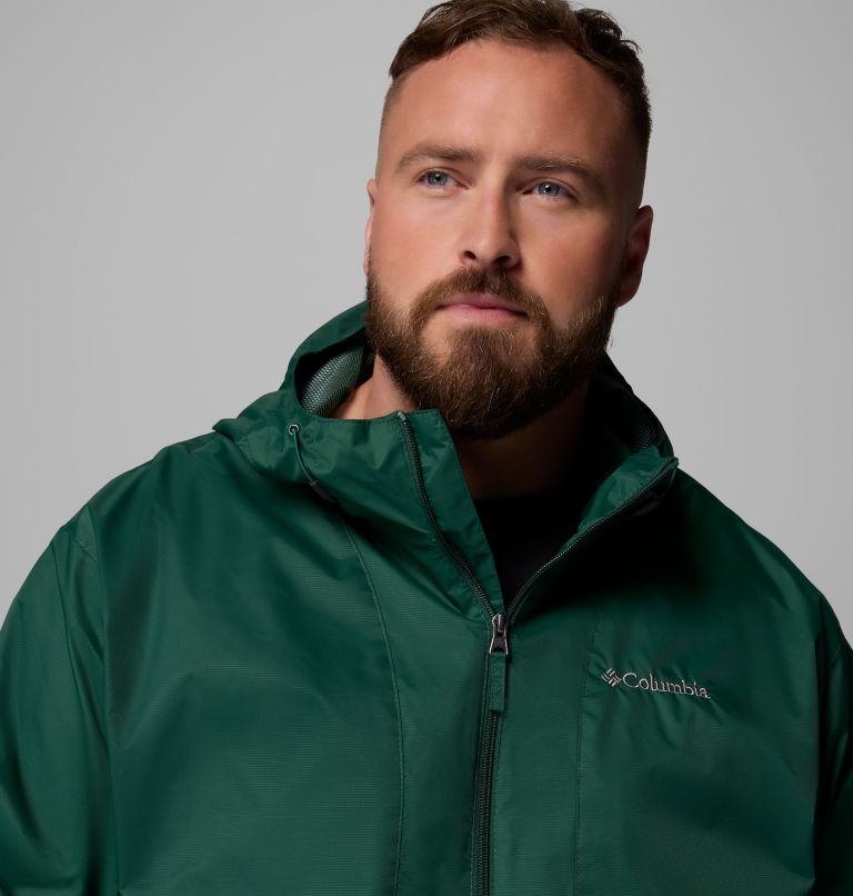 Men's Glenbrook Bend Rain Jacket - Big, Color: Rain Forest, image 7