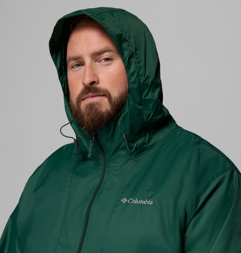 Men's Glenbrook Bend Rain Jacket - Big, Color: Rain Forest, image 8