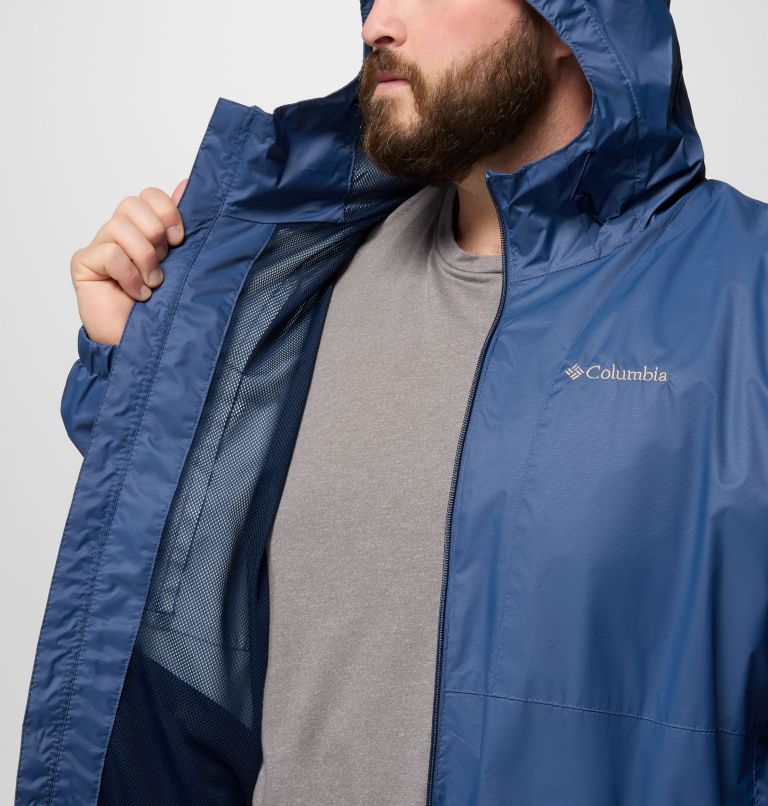 Glenbrook Bend Rain Jacket | 478 | 1X, Color: Dark Mountain, image 6