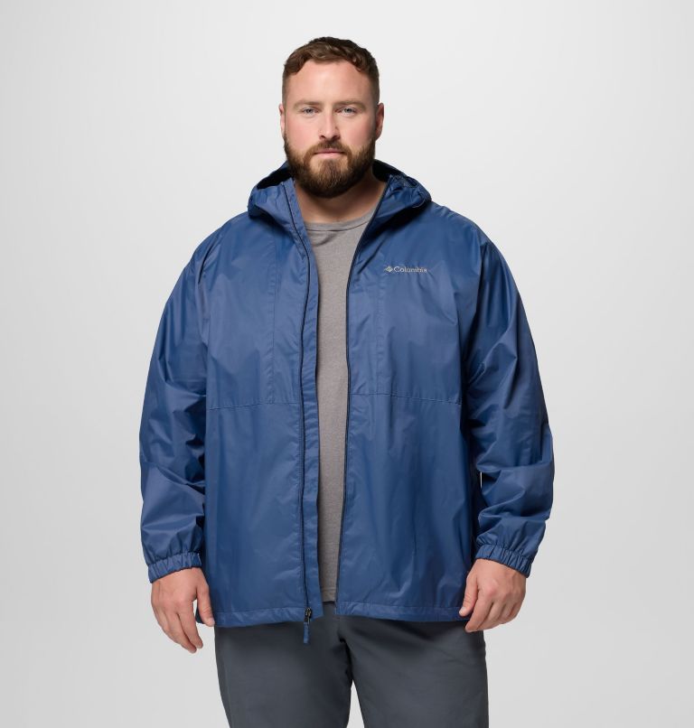 Glenbrook Bend Rain Jacket | 478 | 1X, Color: Dark Mountain, image 1