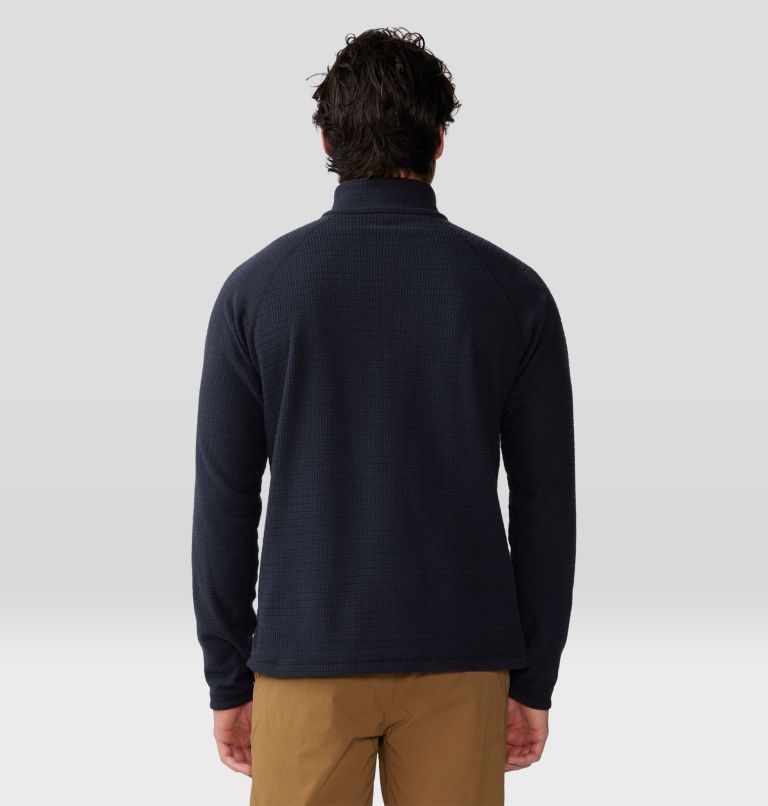 Men's Summit Grid Half Zip, Color: Black, image 2