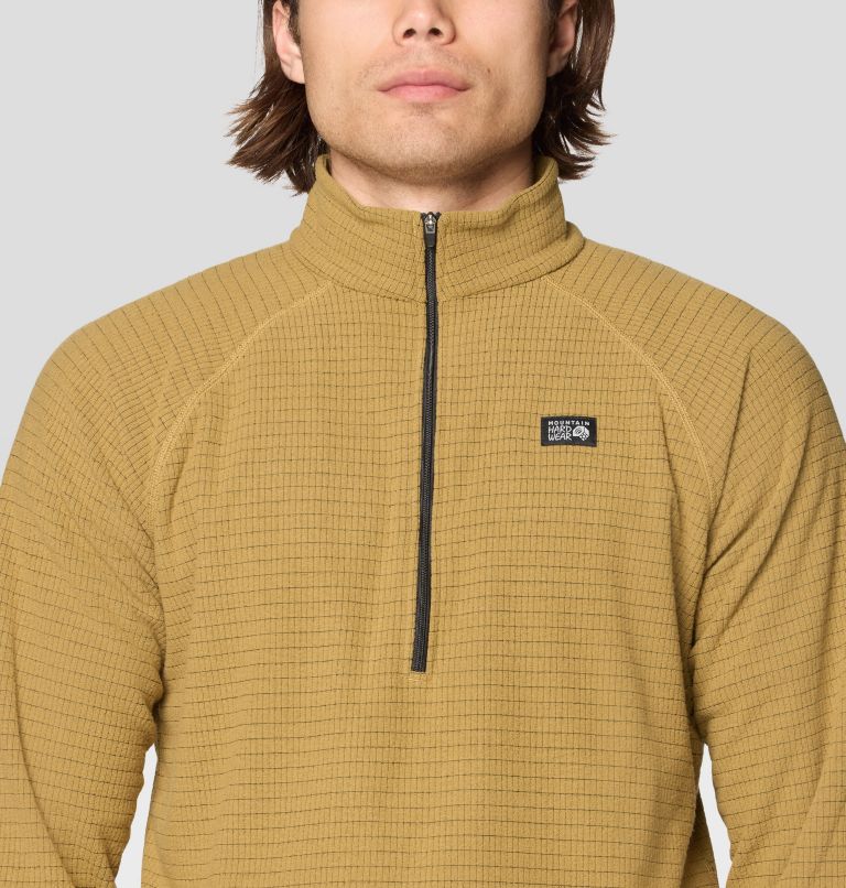 Men's Summit Grid Half Zip, Color: Grassland, image 5