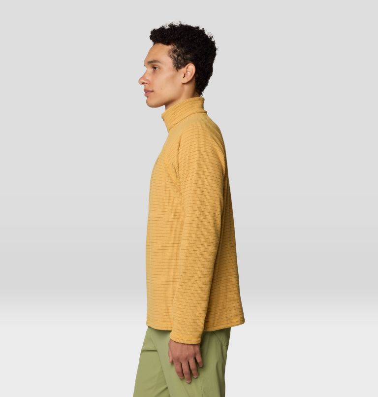 Men's Summit Grid Half Zip, Color: Sundown Gold, image 4