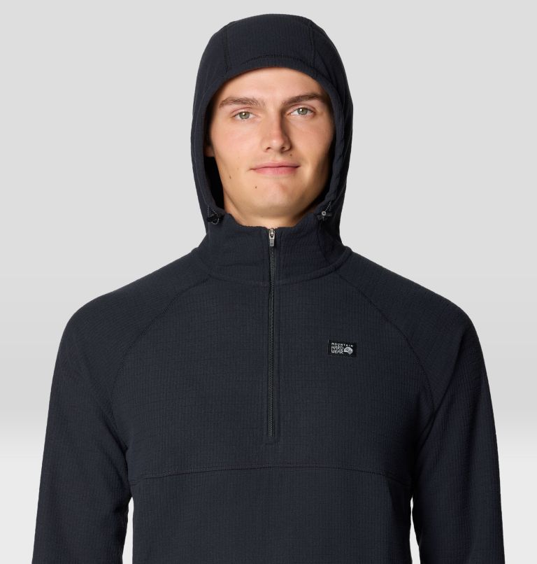 Men's Summit Grid Hoody, Color: Black, image 4