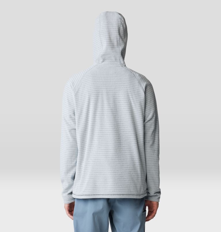 Men's Summit Grid Hoody, Color: Black, Glacial, image 2