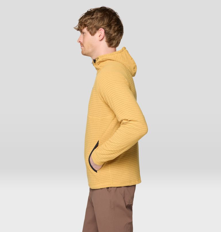 Men's Summit Grid Hoody, Color: Sundown Gold, image 3