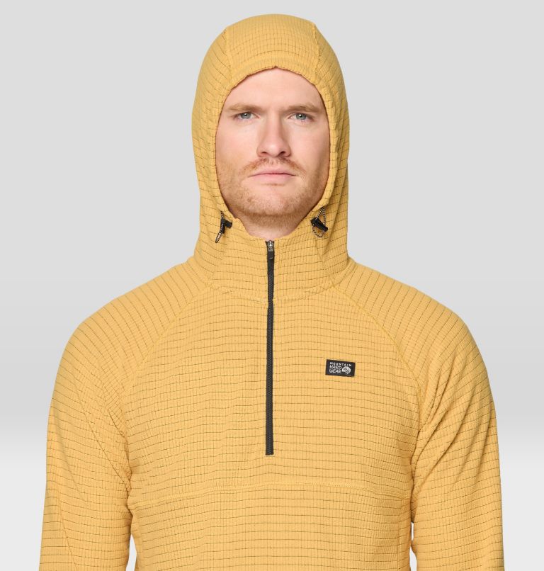 Men's Summit Grid Hoody, Color: Sundown Gold, image 4