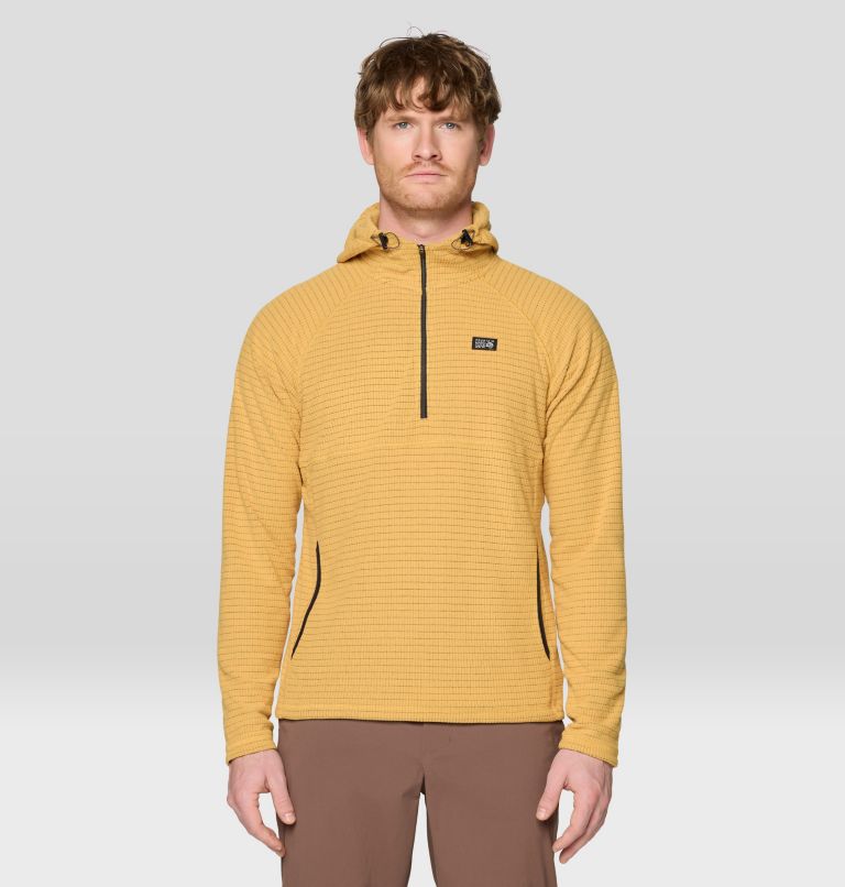 Men's Summit Grid Hoody, Color: Sundown Gold, image 1