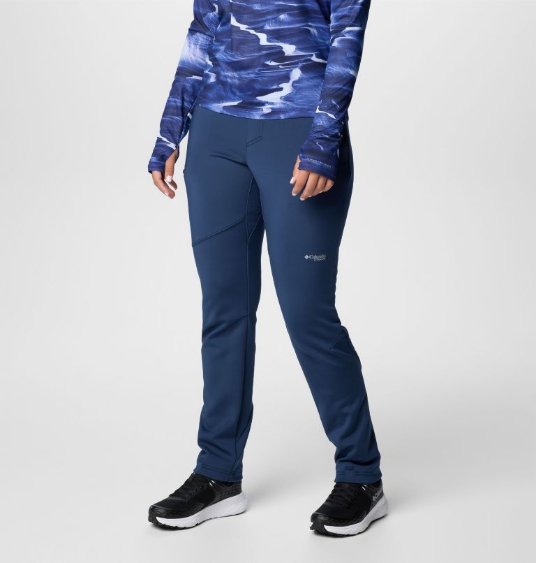 Women's Vast Canyon High Rise Softshell Pants, Color: Collegiate Navy, image 4