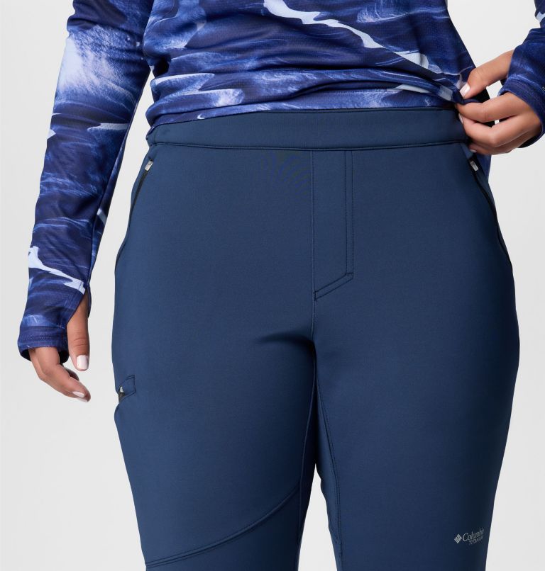 Women's Vast Canyon High Rise Softshell Pants, Color: Collegiate Navy, image 5