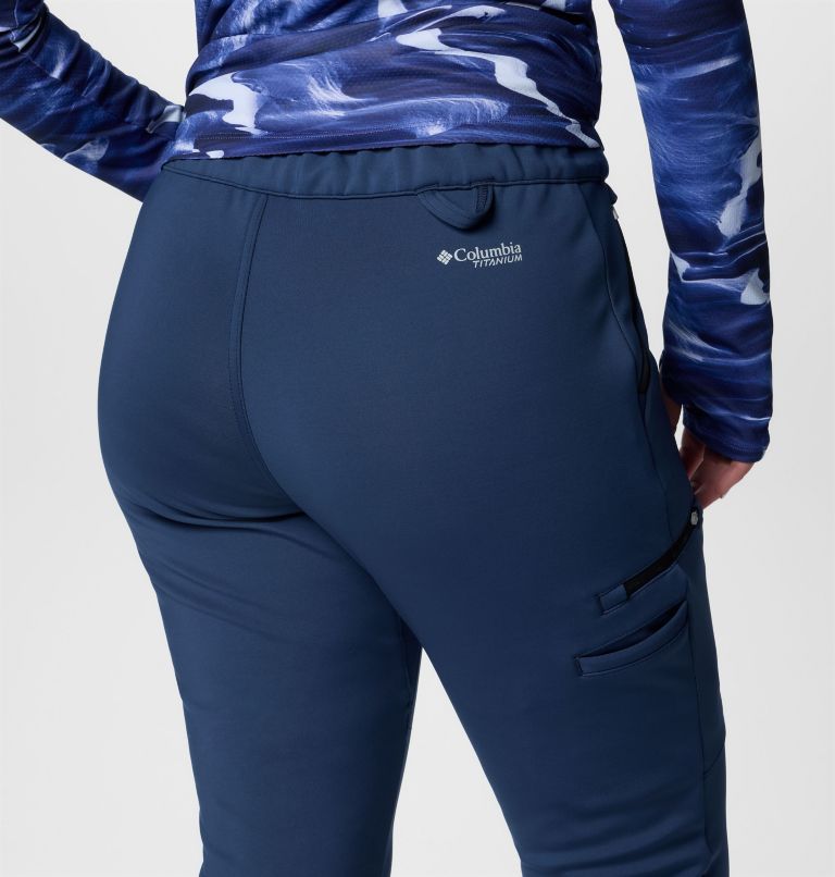 Women's Vast Canyon High Rise Softshell Pants, Color: Collegiate Navy, image 6