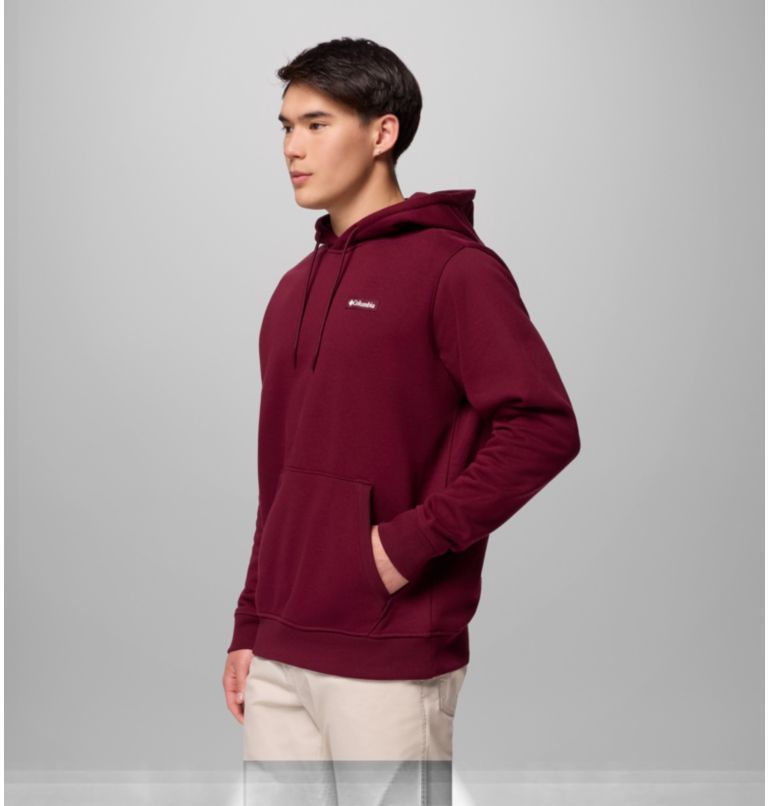 Men's Meridian Creek Hoodie, Color: Rich Wine, image 4
