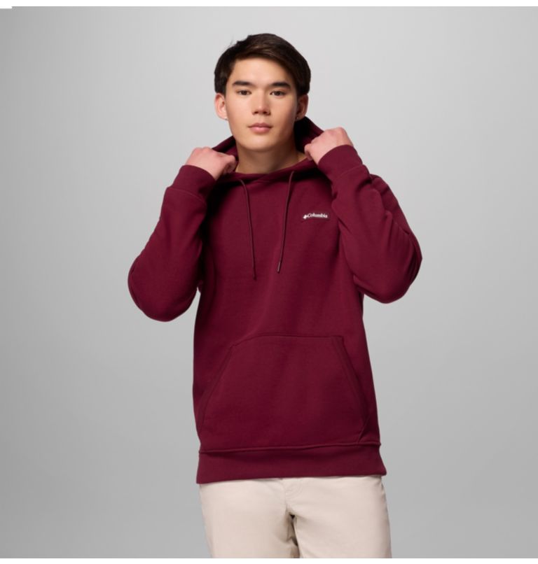 Men's Meridian Creek Hoodie, Color: Rich Wine, image 1