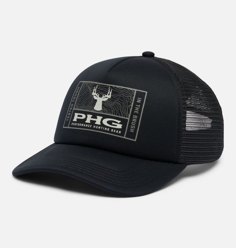 PHG Timberbuck Foam Trucker Hat, Color: Black, Deer Patch, image 1