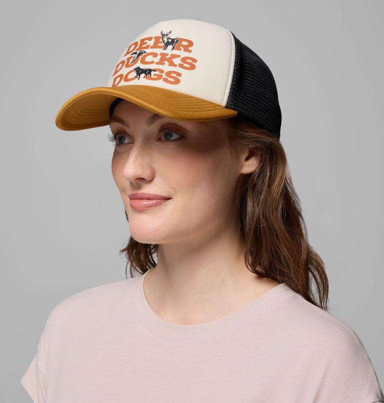 PHG Timberbuck Foam Trucker Hat, Color: Stone, Black, Maple Sugar, image 5