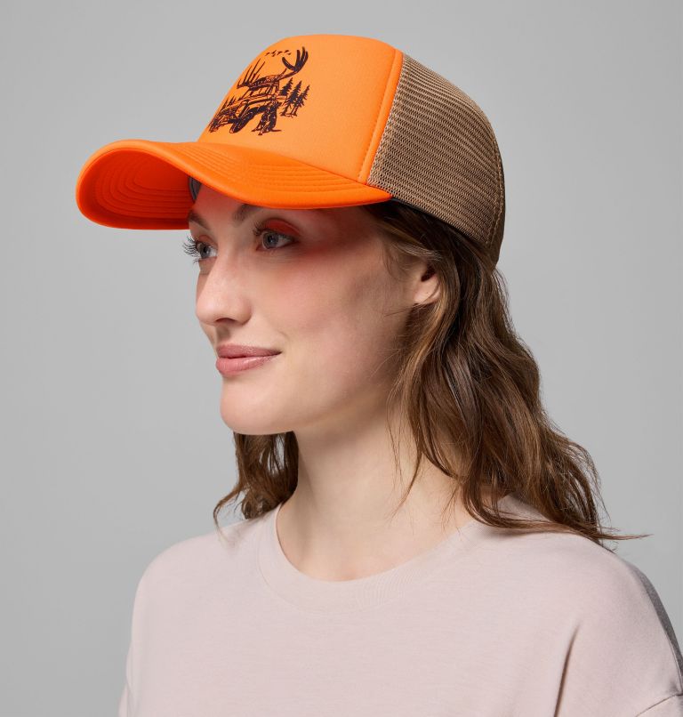 PHG Timberbuck Foam Trucker Hat, Color: Blaze, Huckin N Truckin, image 3