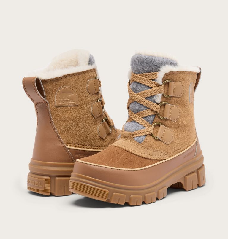 Women's TORINO V Waterproof Snow Boots, Color: Tawny Buff, Velvet Tan, image 7