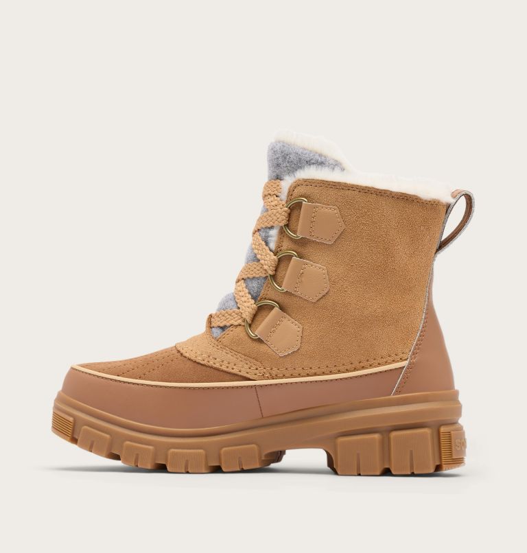 Women's TORINO V Waterproof Snow Boots, Color: Tawny Buff, Velvet Tan, image 4