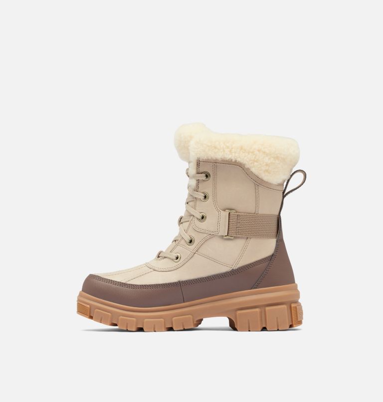 Women's TORINO V PARC Waterproof Snow Boots, Color: Omega Taupe, Gum 10, image 4