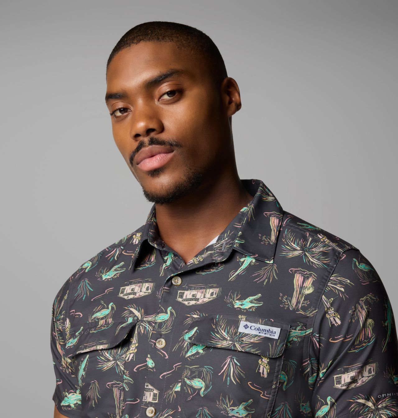 Men's PFG Uncharted™ Printed Short Sleeve Shirt | 011 | M 5