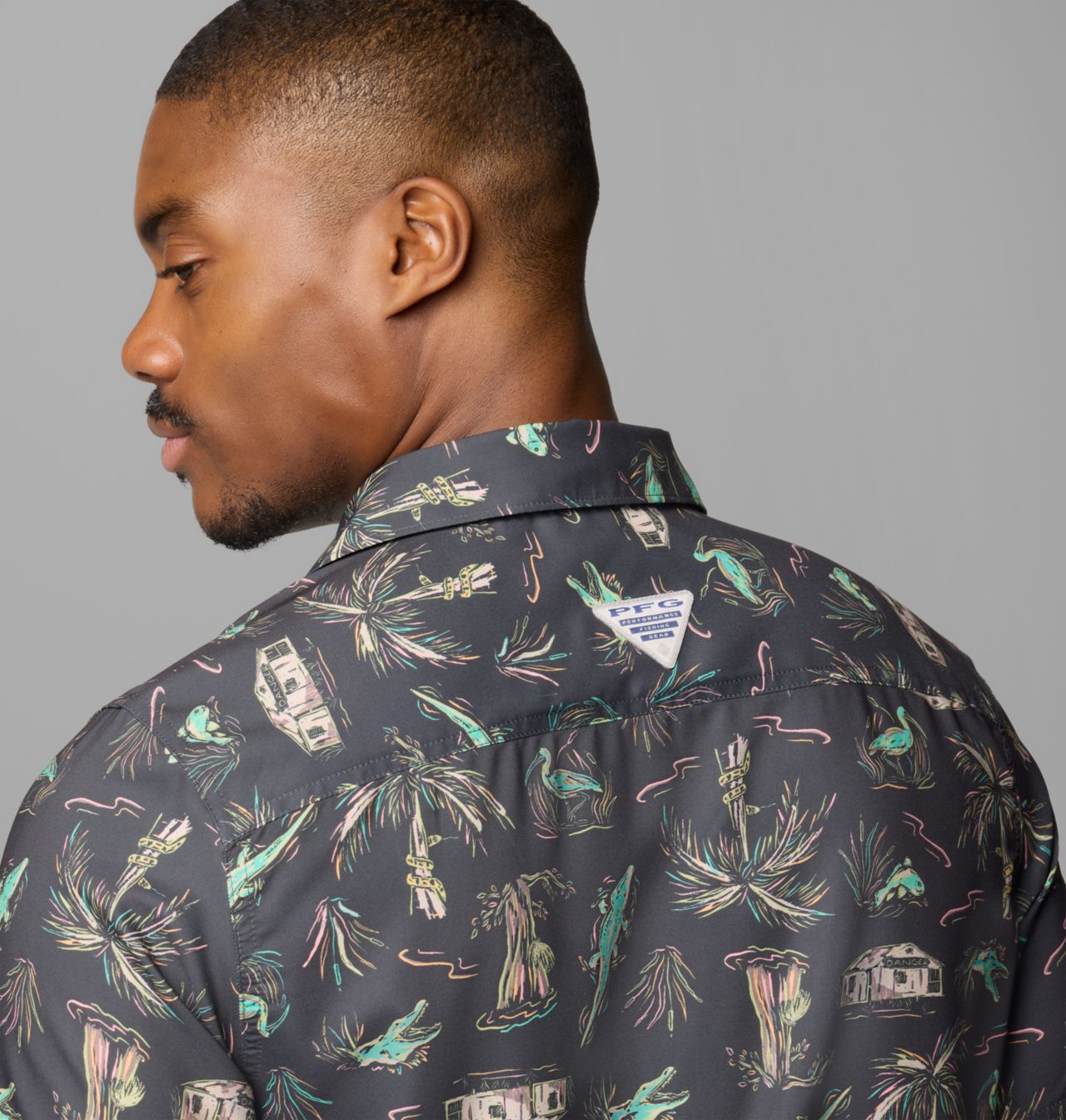 Men's PFG Uncharted™ Printed Short Sleeve Shirt | 011 | M 6