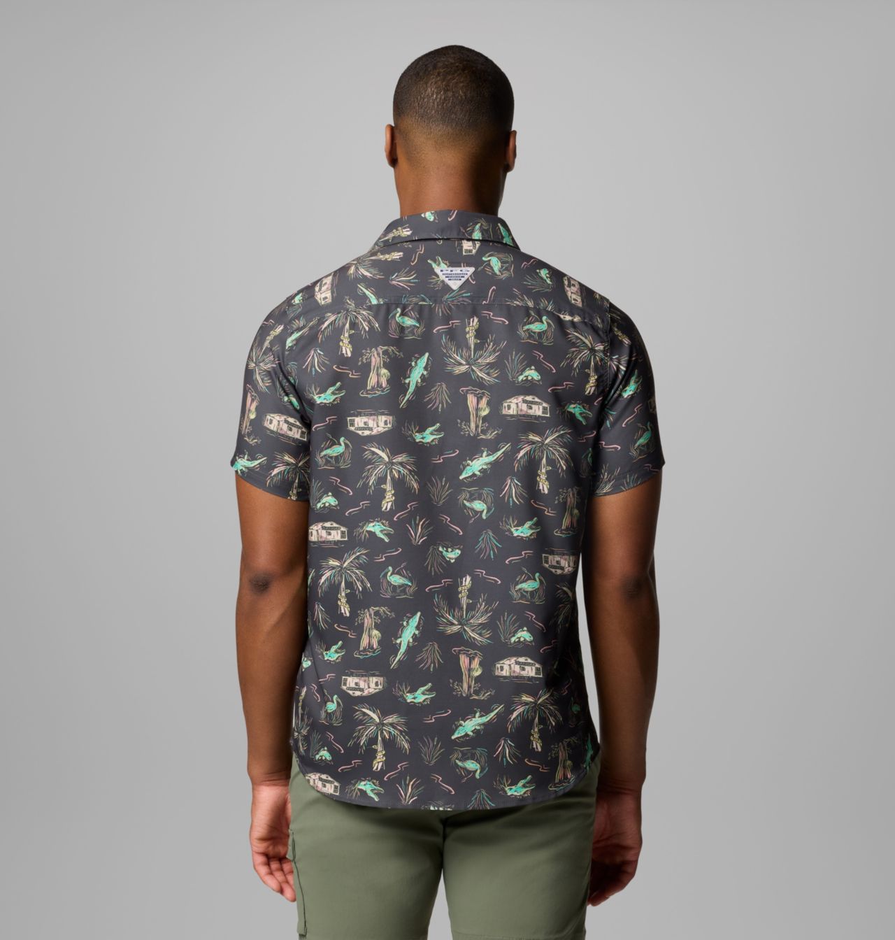 Men's PFG Uncharted™ Printed Short Sleeve Shirt | 011 | M 3