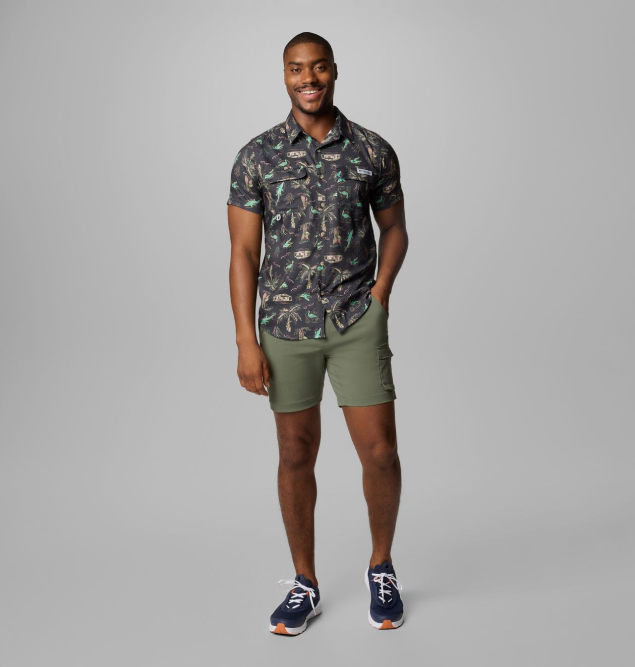 Men's PFG Uncharted™ Printed Short Sleeve Shirt | 011 | M 2