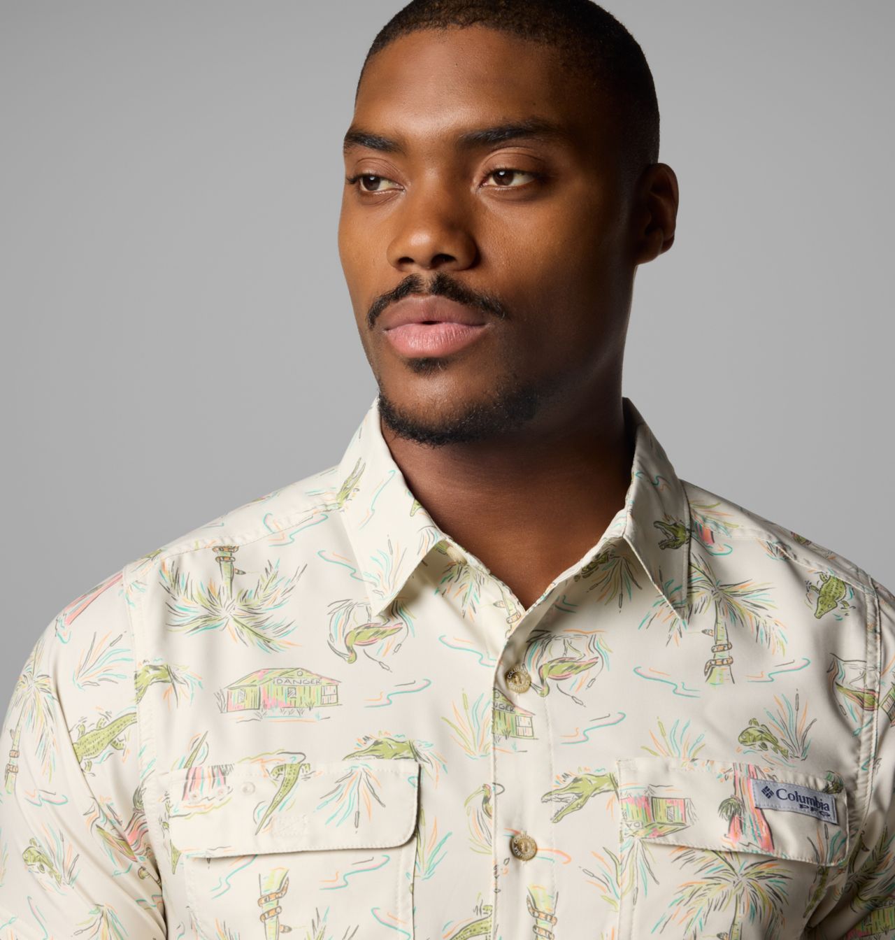 Men's PFG Uncharted™ Printed Short Sleeve Shirt 5