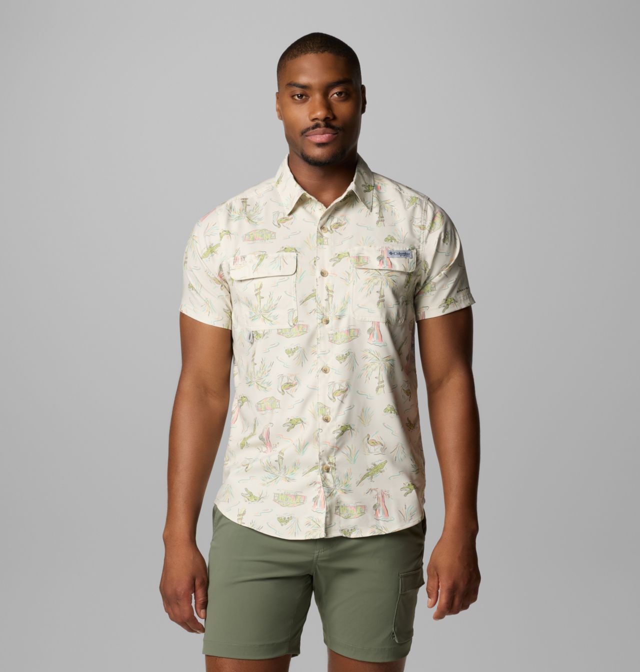 Men's PFG Uncharted™ Printed Short Sleeve Shirt 1