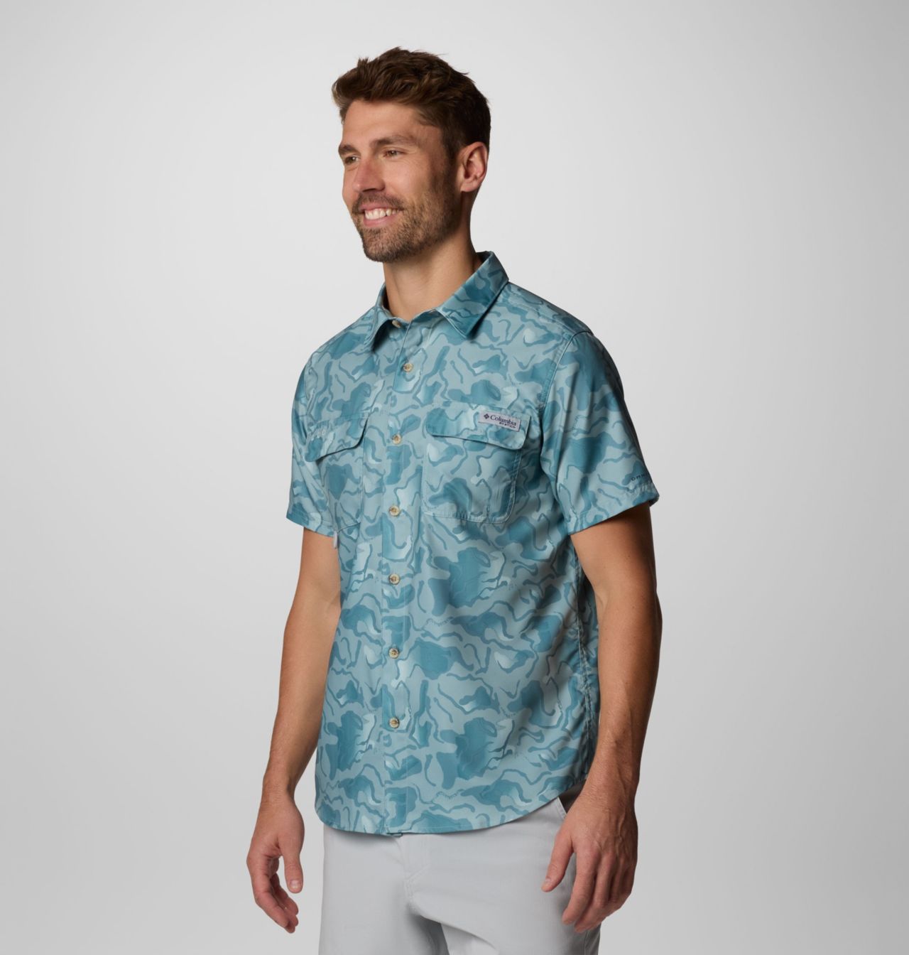 Men's PFG Uncharted™ Printed Short Sleeve Shirt 4