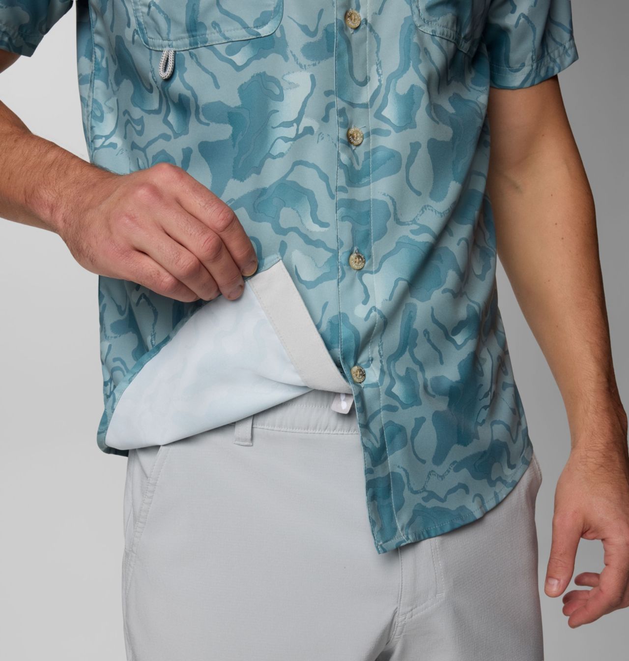 Men's PFG Uncharted™ Printed Short Sleeve Shirt 7