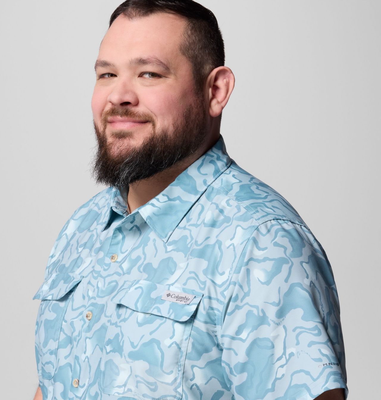 Men's PFG Uncharted™ Printed Short Sleeve Shirt - Big | 460 | 3X 5