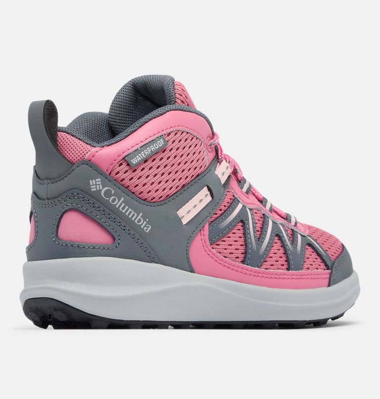 Youth Peakfreak Rush Mid Waterproof Hiking Shoe, Color: Rosette, Pink Haze, image 9