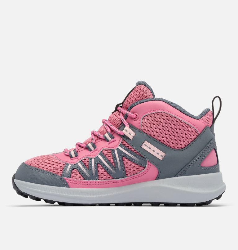 Youth Peakfreak Rush Mid Waterproof Hiking Shoe, Color: Rosette, Pink Haze, image 6