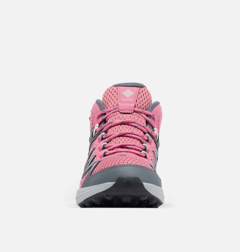 Youth Peakfreak Rush Mid Waterproof Hiking Shoe, Color: Rosette, Pink Haze, image 8