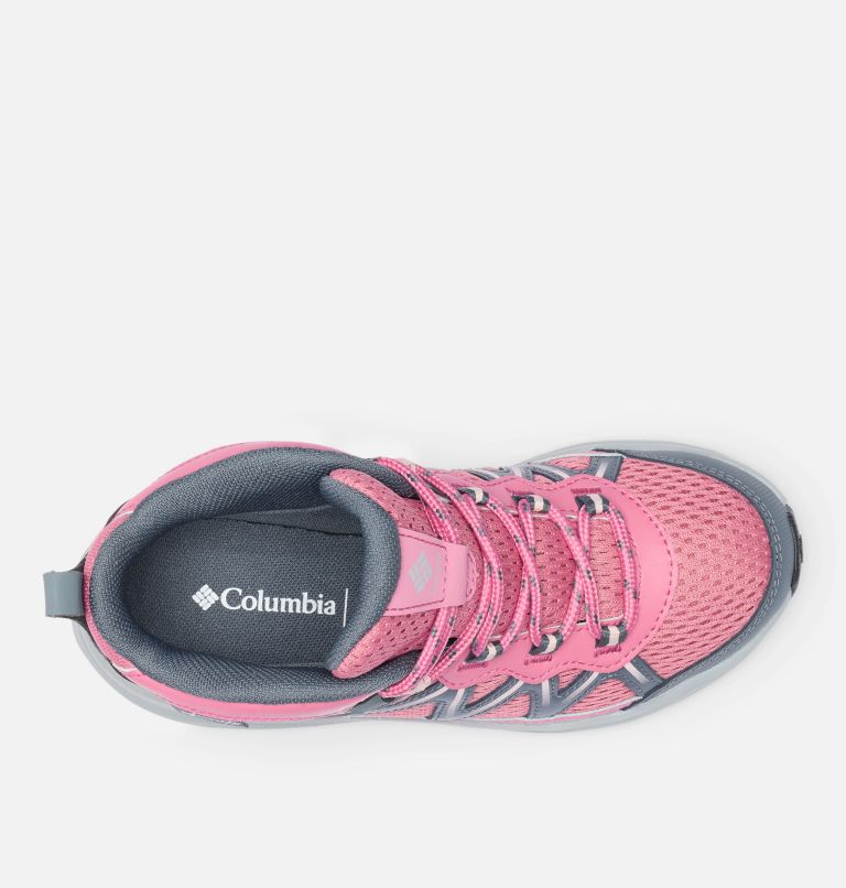 Youth Peakfreak Rush Mid Waterproof Hiking Shoe, Color: Rosette, Pink Haze, image 4