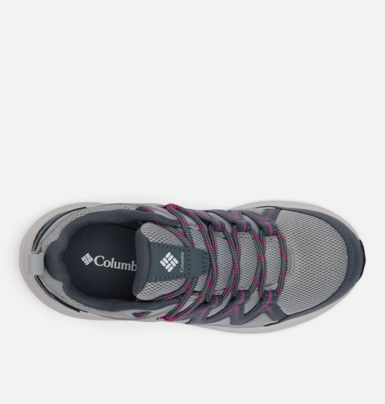 Youth Peakfreak Rush Waterproof Hiking Shoe, Color: Steam, Wild Fuchsia, image 3
