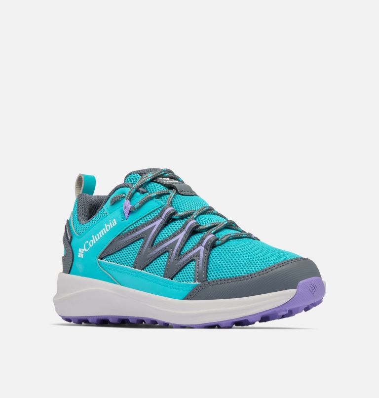 Big Kids' Peakfreak Rush Waterproof Shoe, Color: Geyser, Paisley Purple, image 3