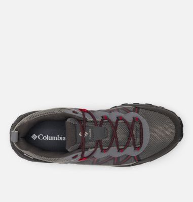 Men's Peakfreak Rush OutDry Shoe - Wide, Color: City Grey, Mountain Red, image 8