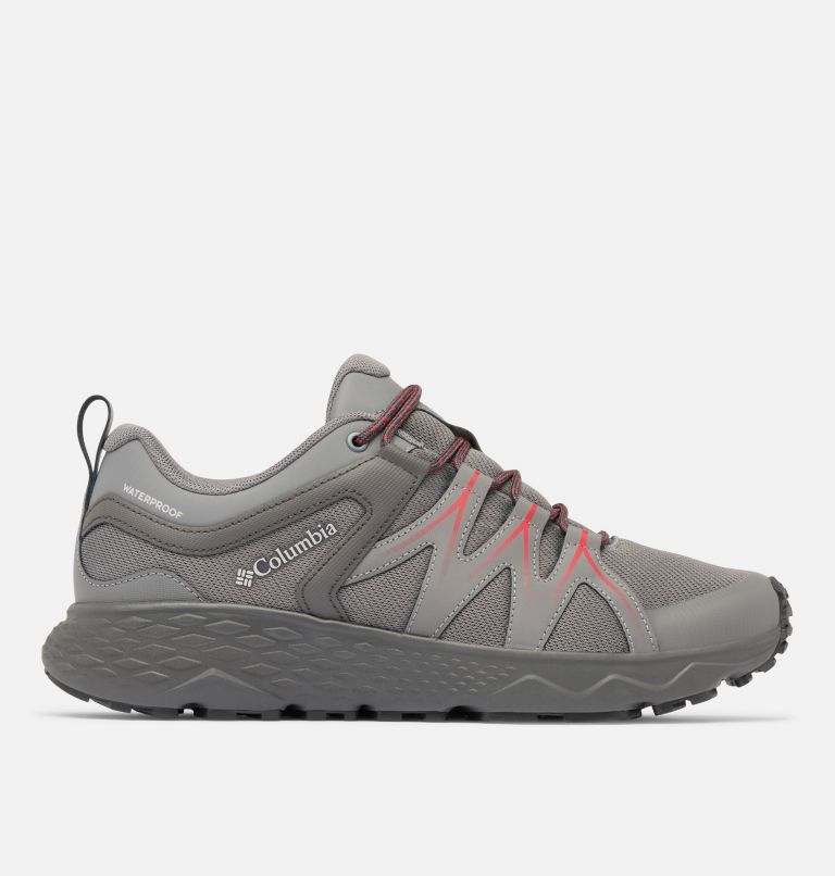 Men's Peakfreak Roam Waterproof Walking Shoe, Color: City Grey, Mountain Red, image 1