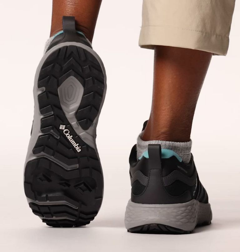 Zapatillas de senderismo impermeables Peakfreak Roam para mujer, Color: Black, Teal