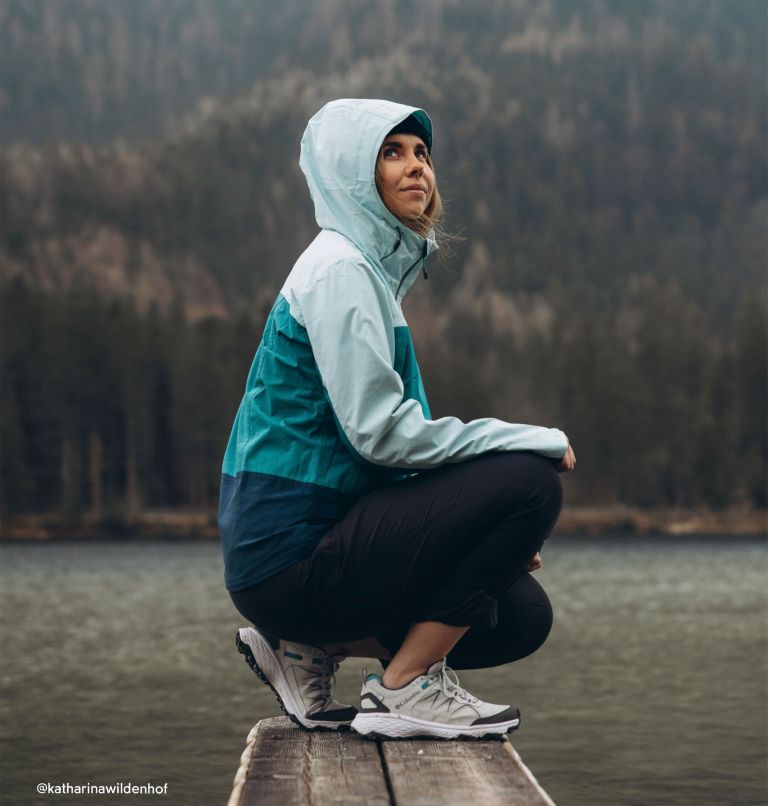 Women's Peakfreak Rush Outdry Hiking Shoe, Color: Moonstone, Teal, image 15