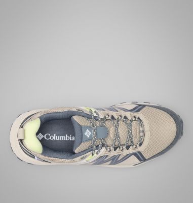 Women's Peakfreak Rush Outdry Hiking Shoe, Color: Canvas Tan, Citron Haze, image 4