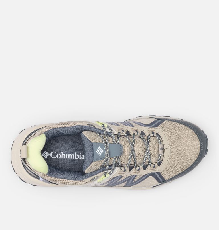 Women's Peakfreak Rush Outdry Hiking Shoe, Color: Canvas Tan, Citron Haze, image 4