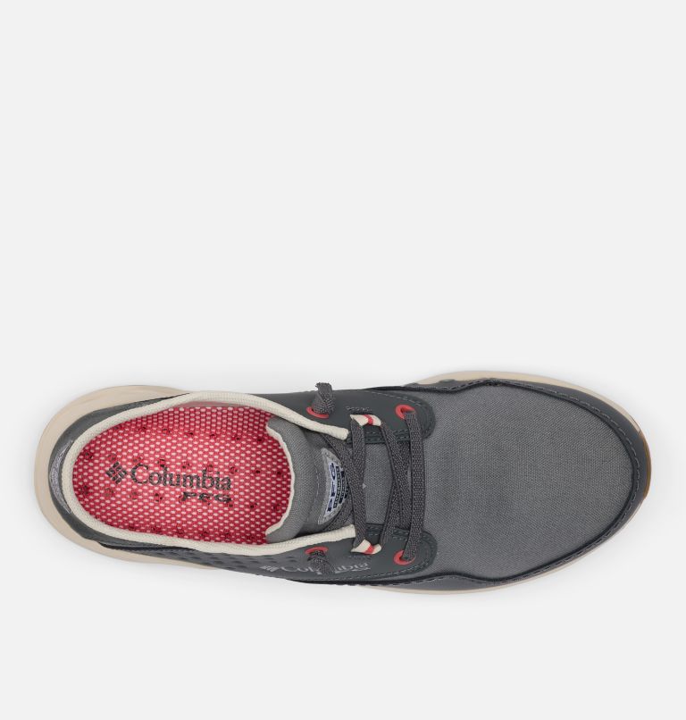Men's PFG Bahama X Relaxed Shoe - Wide, Color: Grill, Sunset Red, image 3