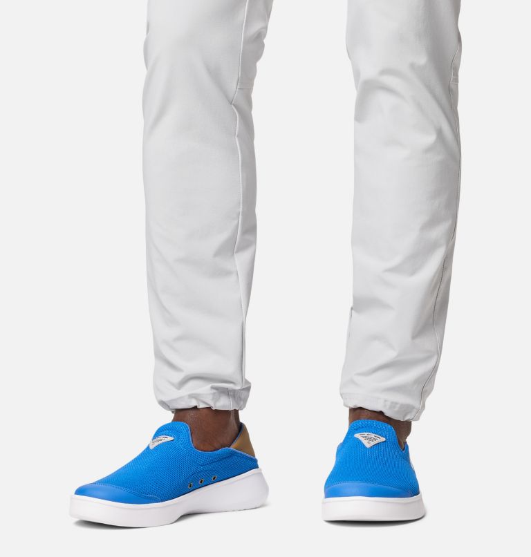 Men's PFG Boatside Vent Shoe, Color: Vivid Blue, Delta, image 10
