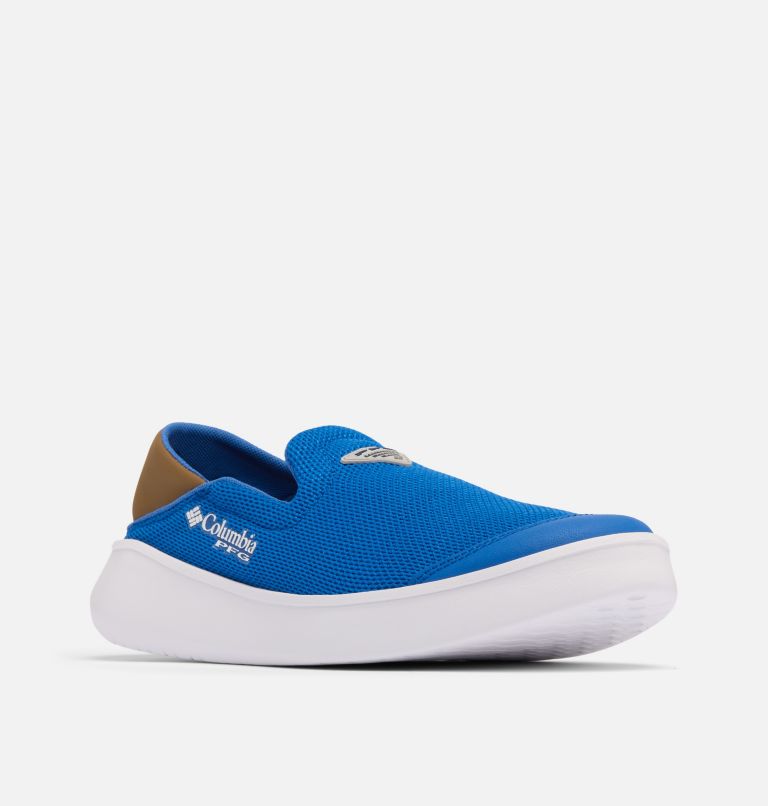 Men's PFG Boatside Vent Shoe, Color: Vivid Blue, Delta, image 3