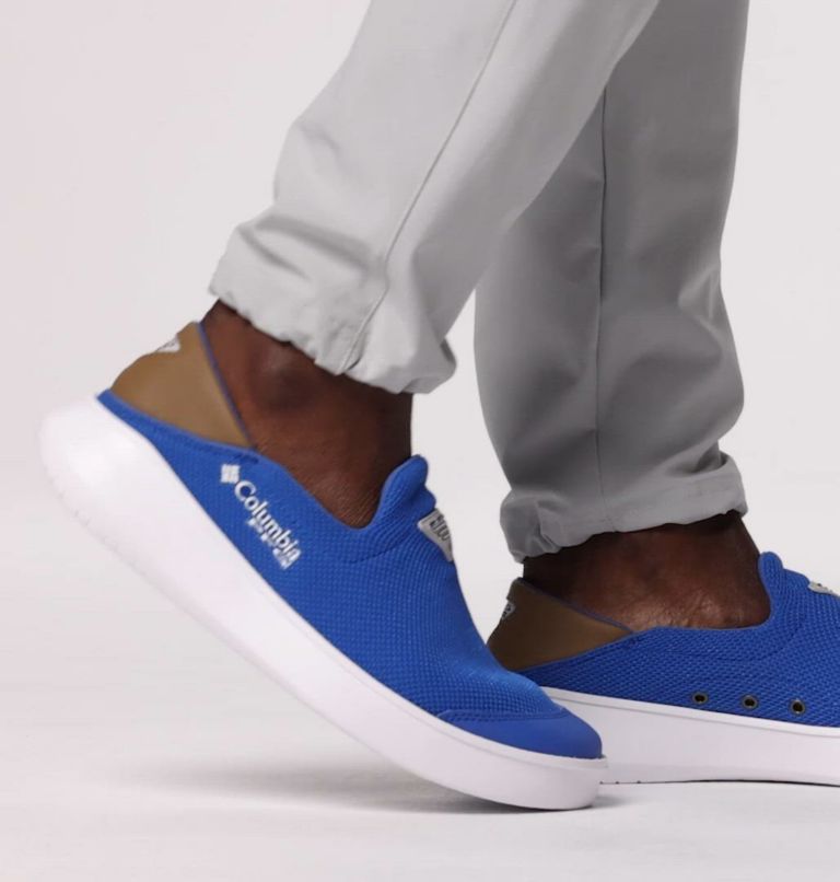 Men's PFG Boatside Vent Shoe, Color: Vivid Blue, Delta
