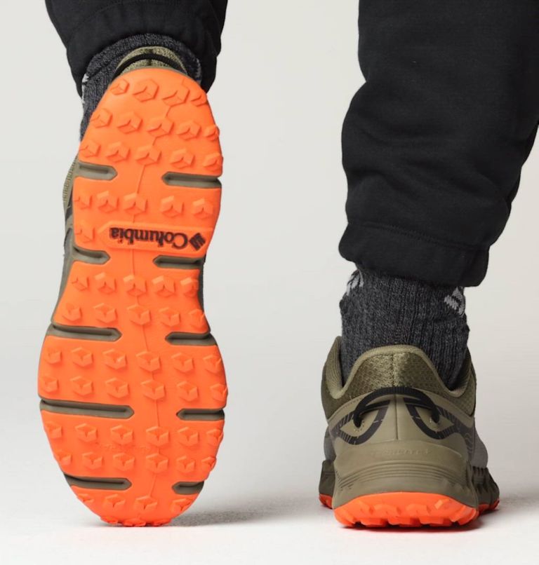Men's Voyager FLX Shoe, Color: Stone Green, Tangy Orange